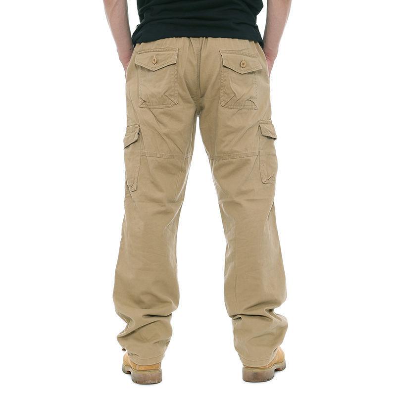 2024 New Men's Multi Pocket Casual Pants Outdoor Hiking Travel Men's Casual Pants