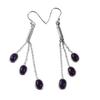 Amethyst Gemstone Earrings Solid 925 Sterling Silver Handmade Earrings Jewelry Gift For Women And Girls E-2143