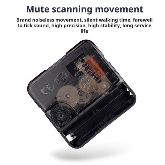 Wall Clock Large Numerals Design Easy-to-Read Battery Operated Modern Silent Non-Ticking Round Clock Wall Decoration