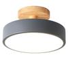 Flush Mount Ceiling Light Wooden Grain Modern Minimalist Elegant Super Bright Living Room Bedroom Round Lamp Fixture Home Decoration