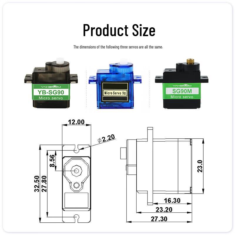 SG90 9g Metal Gear Digital Micro Servo