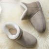 Men and Women Winter Slippers Warm Plush Slip-on Couples Home Floor Shoes Anti-slip Comfortable Flats Female Warm Faux Fur Slippers
