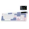 EPOMAKER TH108 PRO Механическая клавиатура с экраном Беспроводная игровая Кремовая 10000 мАч Индивидуальная RGB Совместима с Mac Windows Кремовая Полноразмерная Ручки, Клавиатура,