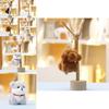 Adorable Animal Plush Dog With Keyring For Gift And Bag Accessory