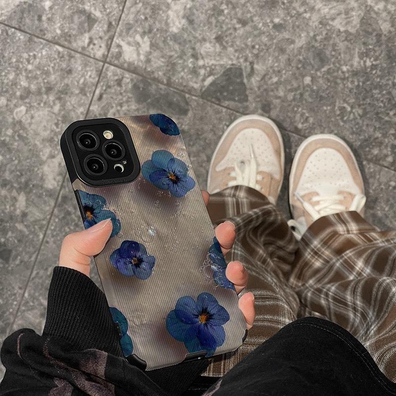 Синяя камелия подходит для чехла для мобильного телефона Apple iphone14promax, новый премиальный 13 узор «зубочистка» 12 корейский стиль.