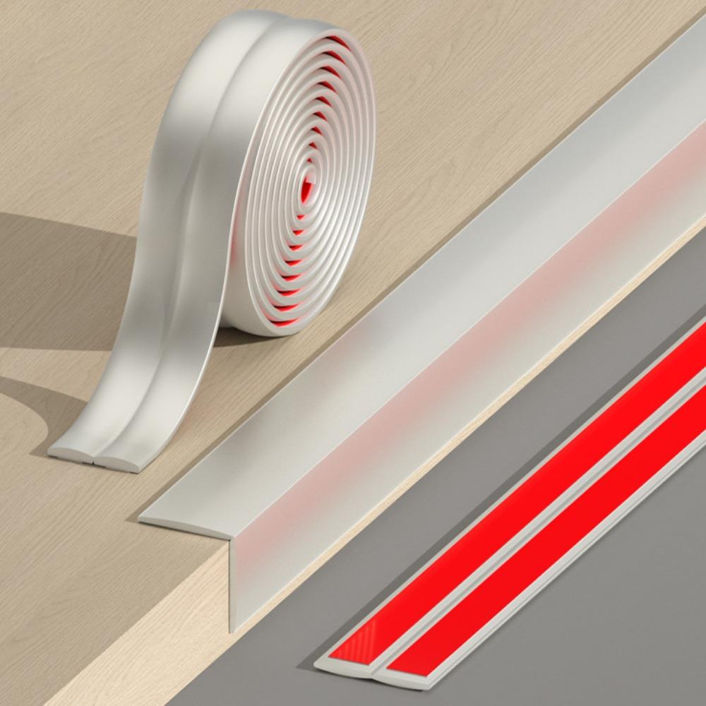 1 м Угловой протектор для стены, отклеиваемый и приклеиваемый, ПВХ угловые накладки, самоклеящаяся, утолщенный L-образный молдинг, защита угла