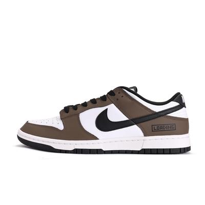 Dunk Coverage Slip Resistant Low Top Skateboard Shoes Unisex White Brown HF5441-100(Team-59)-Random Packaging Bags