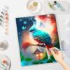 Frame Bird Painting By Numbers For Adults Kits Colorful Animals Drawing Coloring By Numbers Starter Kit For Home Decors 40x50cm
