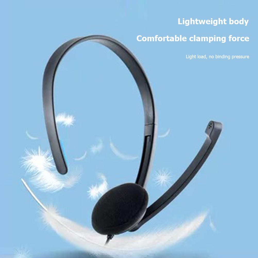 Гарнитура для колл-центра с микрофоном, наушники для обслуживания телефона, проводная телефонная гарнитура, выдвижная повязка на голову для центра дорожного компьютера