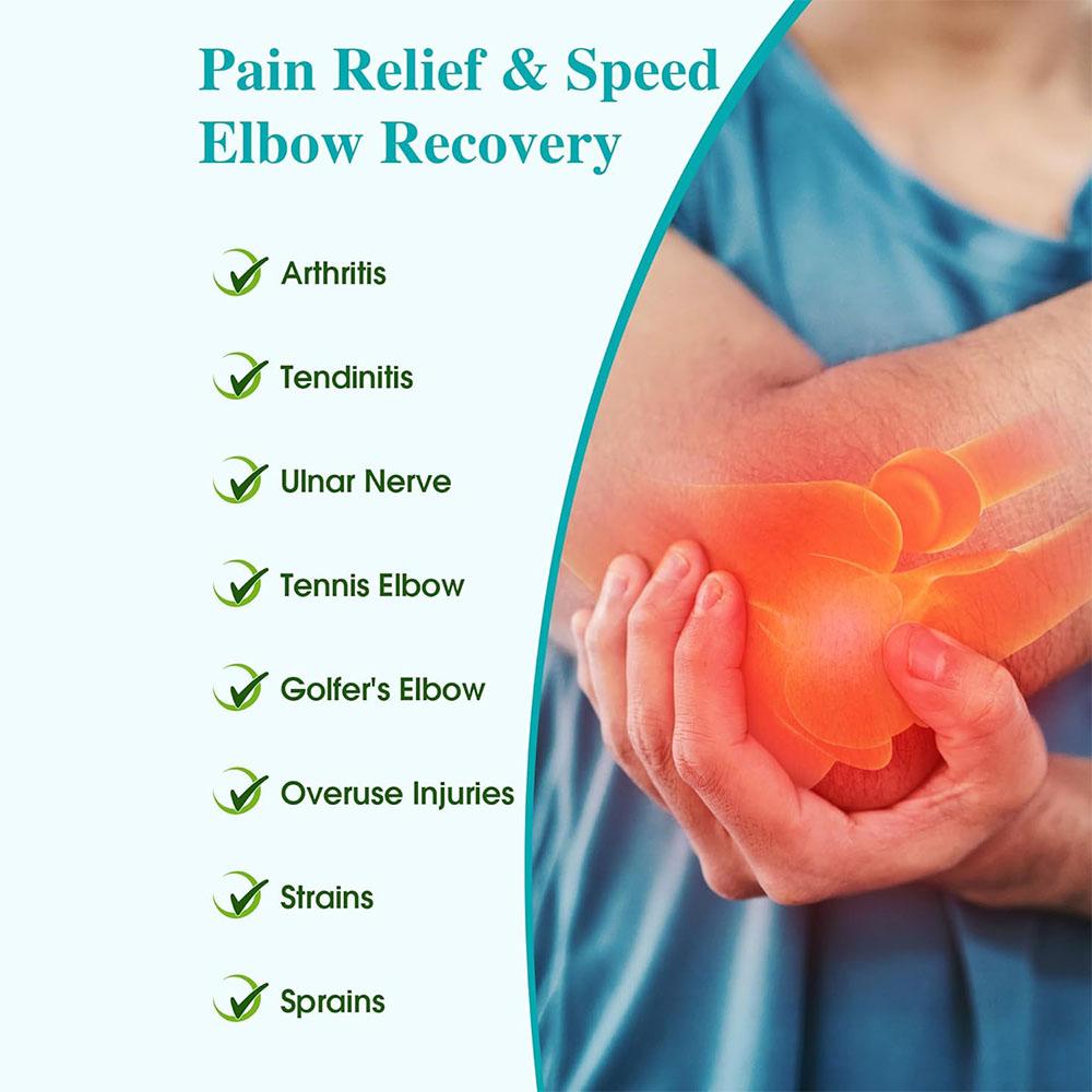 Фиксатор локтя для локтевого канала, регулируемая локтевая шина для сна, тендинит, локоть теннисиста, удобная стабилизирующая поддержка для женщин и мужчин