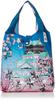 Nor Corporation Eco Japanese with Storage Cherry Blossom and Osaka Castle H X W X D Bag, Pattern, Foldable, Pouch, Design, ECZ-7-02, Blue, 50.0cm