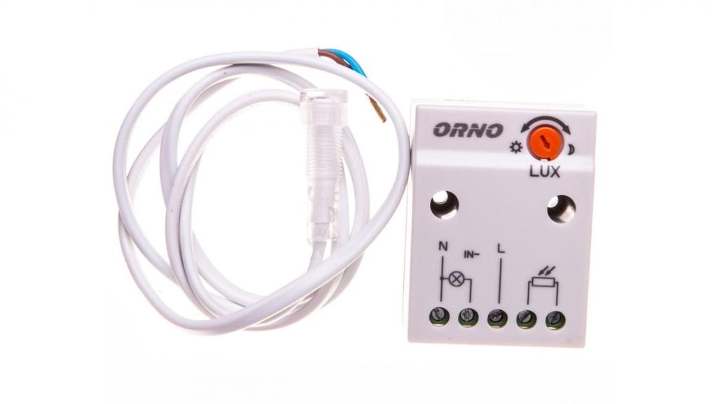 Twilight sensor with external probe 2300W 2-100lx IP65/IP20 white OR-CR-233