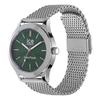 Авторизованный дистрибьютор Ice Watch Solar Watch 023796 Серебристо-зеленые сетчатые средние часы с солнечной зарядкой, секонд-хенд, водонепроницаемые [Ice-watch] Мужские [ICE steel]