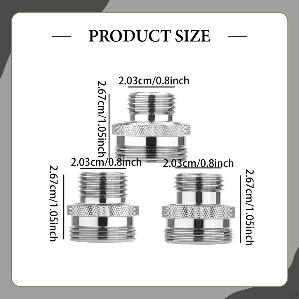 3 штуки Адаптеры для душевой штанги с шаровым наконечником Аксессуары Медь Легко установить Поворотный