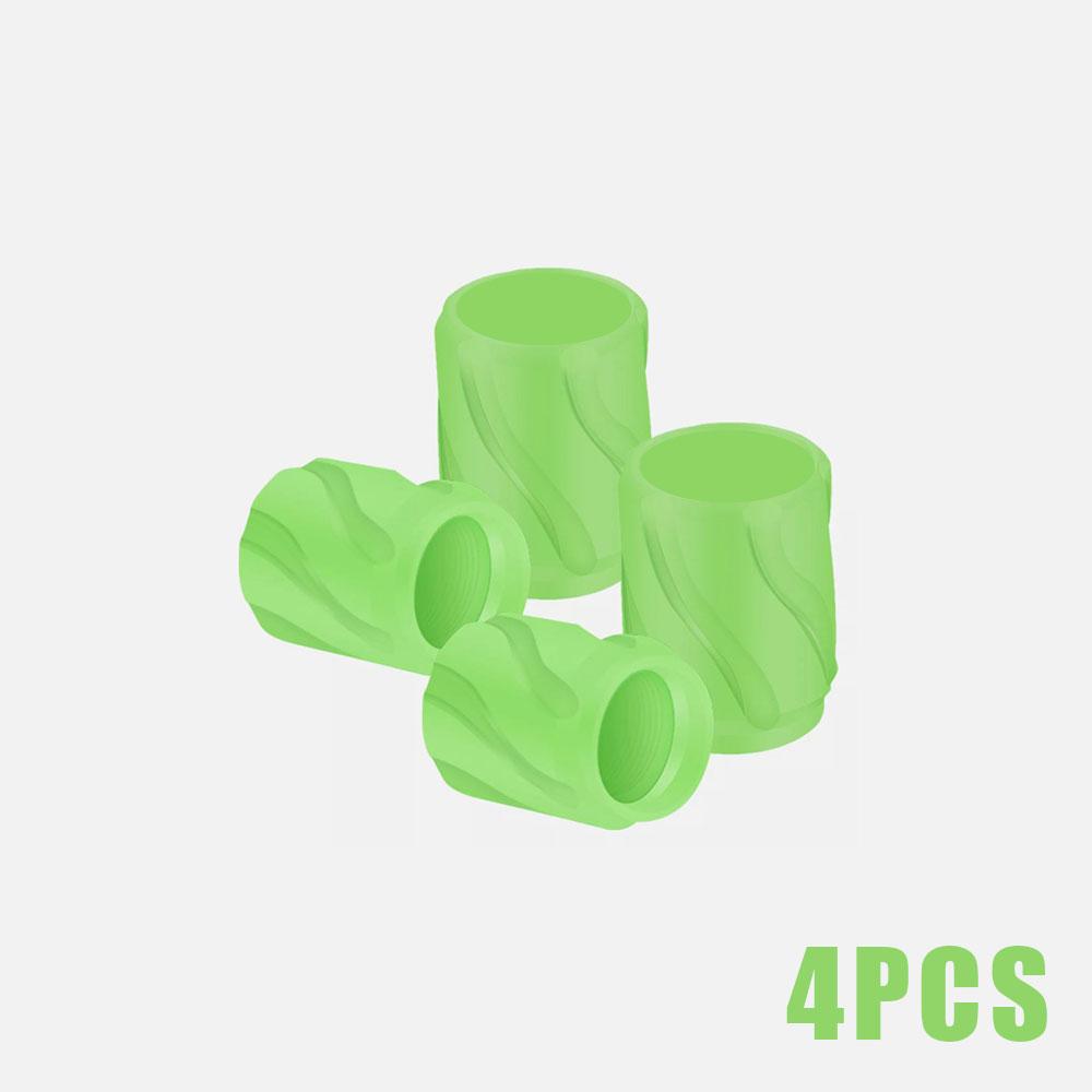 4X Универсальный светящийся колпачок вентиля автомобиля Автомобильная шина с логотипом Крышка вентиля Противопыльный чехол Подходит для автомобилей Мотоциклов Велосипедов