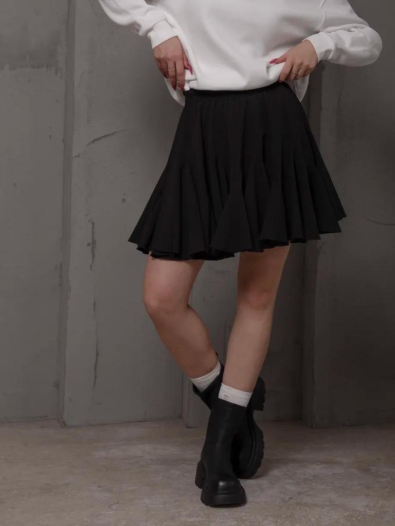 2025 Summer Y2K Ruffle Pleated Mini Skirt - Cross-Border European & American Trend