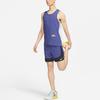 Nike Dri-FIT Rise 365 Color Block Running Майка без рукавов Мужские топы Темно-фиолетовый Серый CZ9191-057