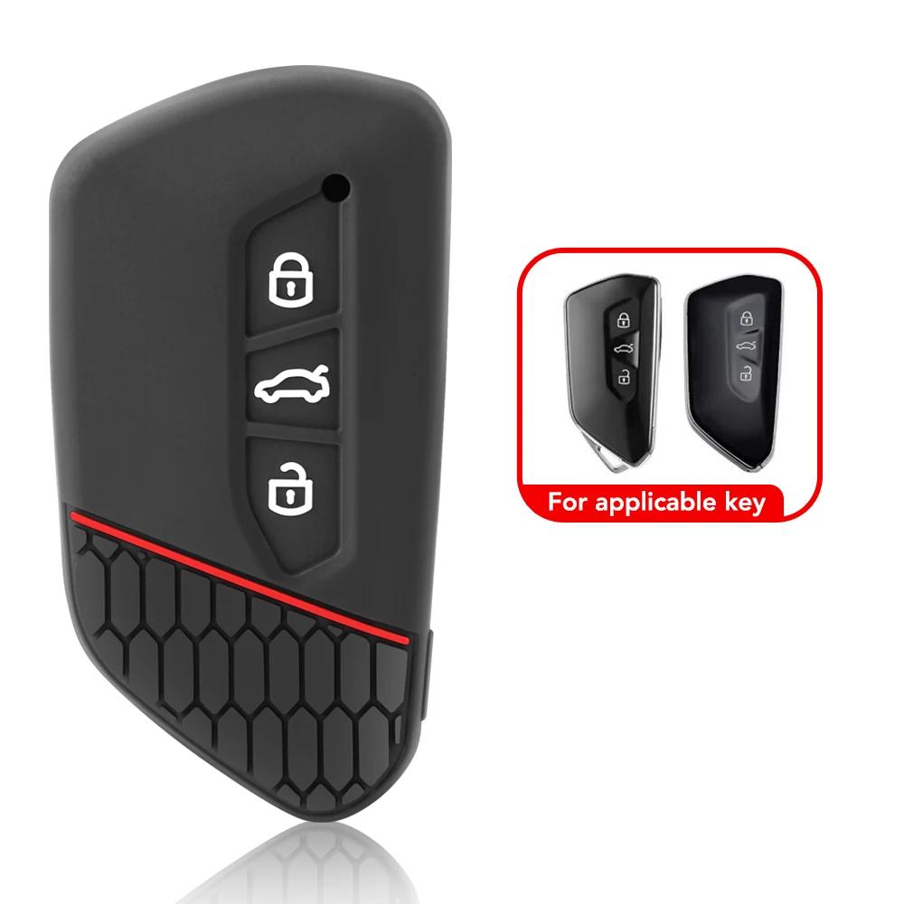 Чехол для ключей для VW Golf 7 GTI POLO T-Cross T-Roc Touran Tiguan Skoda Octavia Rapid kodiaq Fabia Seat Ibiza leon Ateca Arona
