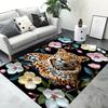 3D Ковер с тигром, леопардом, гепардом, львом, волком, Ковер для гостиной, спальни, дивана, придверный коврик, кухонный декор, детский противоскользящий коврик для пола