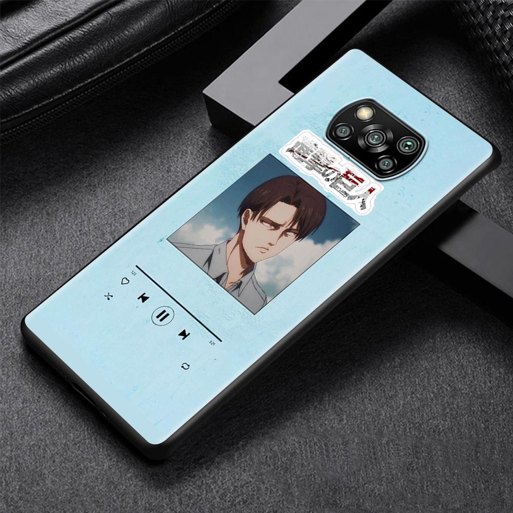 Чехол с рисунком «Атака Титанов» для Xiaomi Poco X3 NFC M3 M4 Pocophone F1 F3 Redmi Note 9s 9 8 10 Pro, черный мягкий чехол для телефона