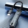 KEYSION Наушники 3 в 1 типа C до 3,5 мм, ЦАП, аудио, двойной разъем для наушников типа C, адаптер PD60W, разветвитель для быстрой зарядки для iPhone 15