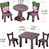 Micro Landscape Ornament Mini Chair Miniature Dollhouse Accessories Dollhouse Furniture Accessories Micro Landscape Decor