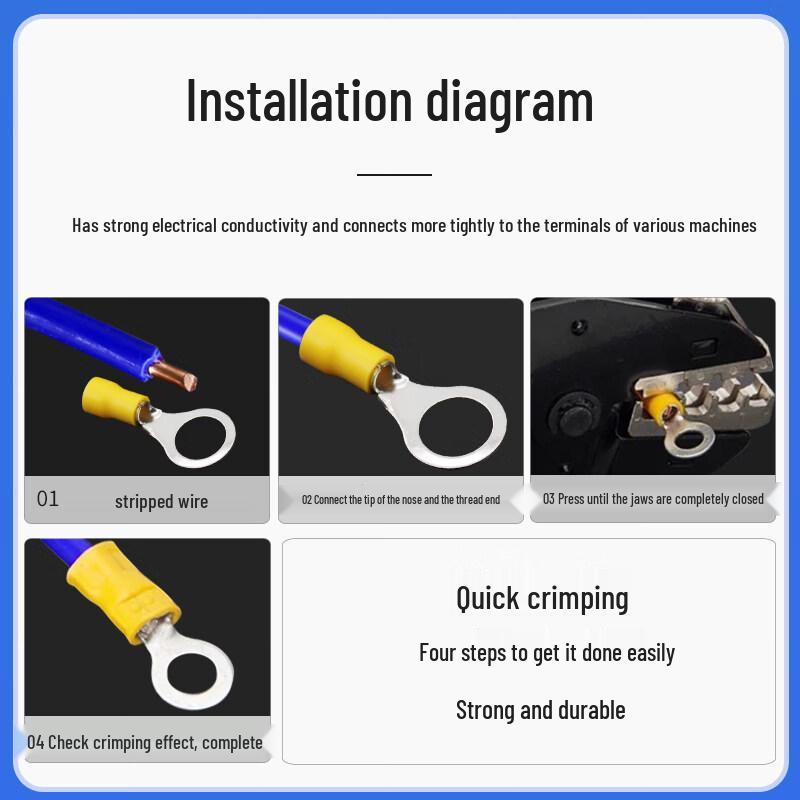 RV3.5-10 Pre-Insulated Ring Terminals