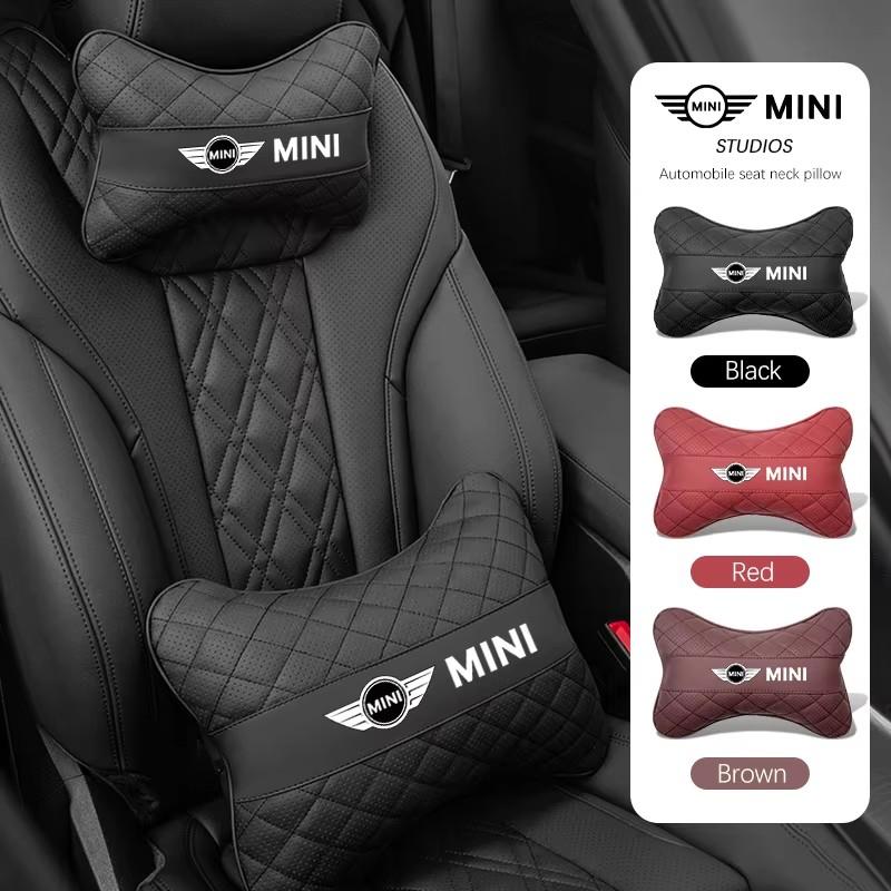 Car Neck Pillow Lumbar Support Kit Auto Headrest For MINI Cooper R56 F56 R50 JCW Cabrio Aceman Countryman Clubman Roadster Coupe