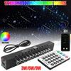 9 Вт 12 отверстий RGBW метеоритный потолок автомобиль звездное небо волоконно-оптический свет Bluetooth приложение RF управление крыша автомобиля эффект звездной съемки свет