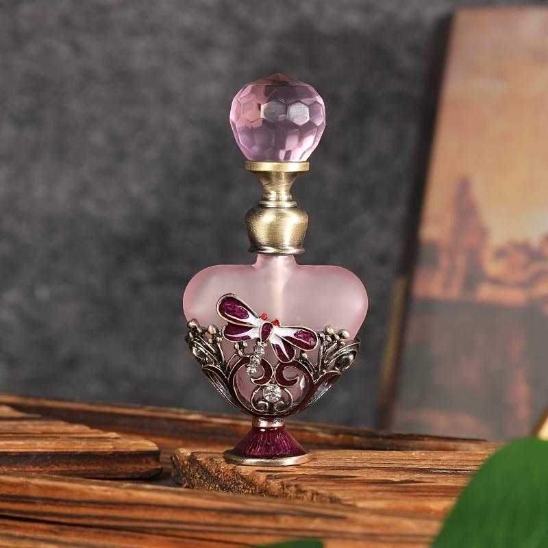 Флакон для духов из матового стекла 4 мл в форме сердца, многоразовый флакон для духов, пустой контейнер