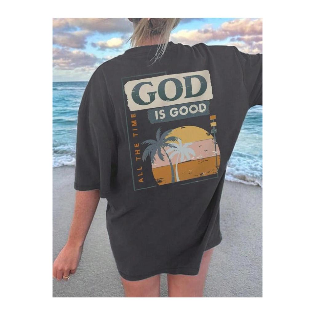 Футболка оверсайз с принтом Fume Good Luck