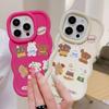 Чехлы для мобильных телефонов iPhone 11 13 XR 15 Pro Max 12 14 Pro Max Чехол для iPhone 16 7 Plus 8 Plus XS Max 15 Plus Macaron Cartoon Cute Anti-Drop Водонепроницаемый