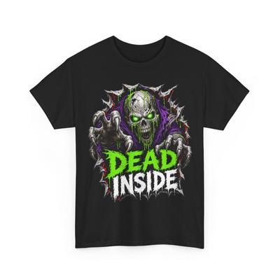 Zombie Skull Dead Inside T-Shirt | Horror Graphic Tee