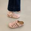Retro pig cage women's summer outer wear new one-pedal lazy sandals hollow bag head half slippers