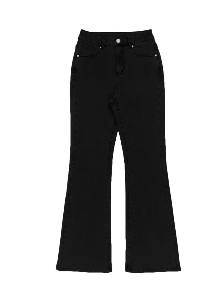 Весенне-осенние женские джинсы Женские джинсы-клеш с высокой посадкой Модные женские брюки с высокой талией