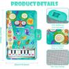 Baby Musical Play Mat,Early Educational 3 in 1 Floor Piano Drum Animal Touch 31.5"*19.6 " Play Blanket Sensory Musical Learning Toys,Baby Birthday