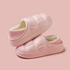 Winter Women Cotton Slippers Waterproof Warm Plush Shoes Fashion Indoor Home Thick Sole Footwear Non-Slip Solid Couple Slippers