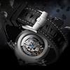 Bonest Gatti Watches Men's Casual Round Hollowed-out Spiral  Tourbillon Mechanical Watch