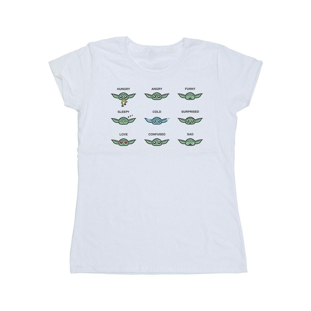 Star Wars Womens/Ladies Mandalorian Grogu Mood Cotton T-Shirt