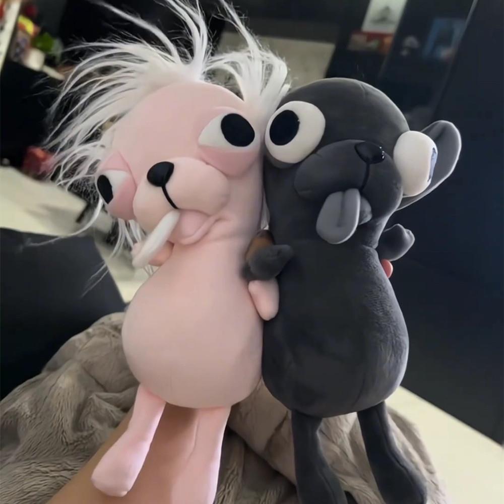 Cute Plush Pet Puppy Keychain Stuffed Animals Chihuahua Doll School Backpack Pendant Weird Cute Plush Puppy Pet Gift Kids Toy