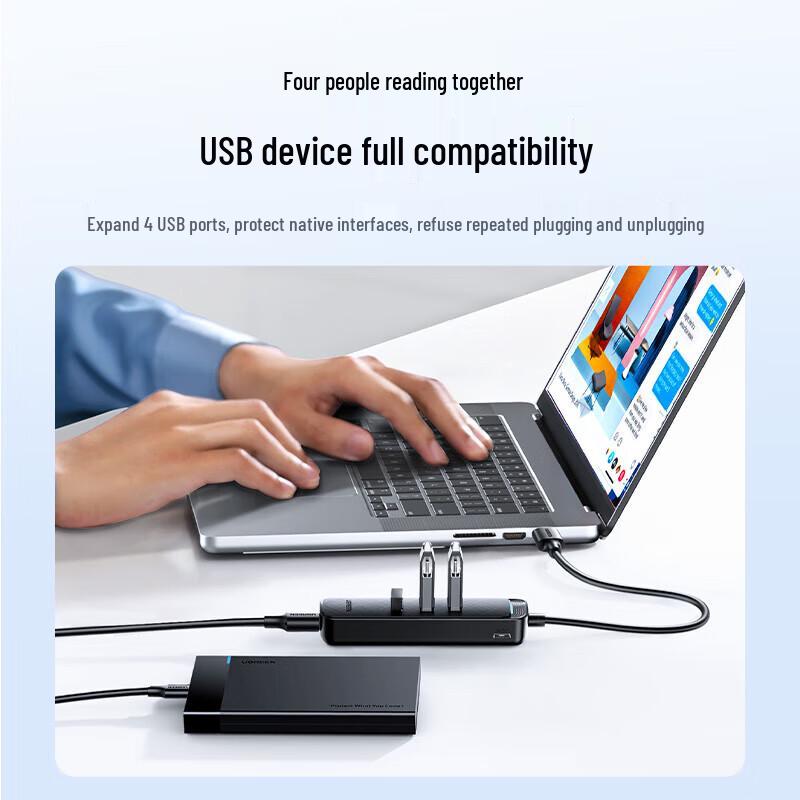 Ugreen 4-Port USB 3.0 Portable Hub with 1.5m Cable