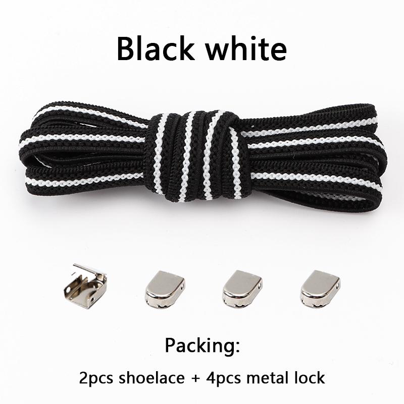 No Tie Elastic Shoe Laces One Size Fits All Adult and Kids Shoes Shoelaces for Sneakers Shoelace Tieless Flat Expand Shoestrings
