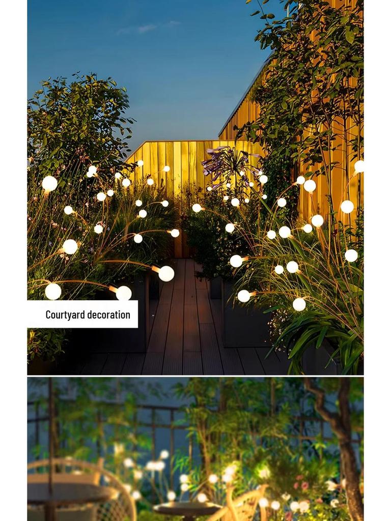 Outdoor Rainproof Solar Firefly Garden Lights