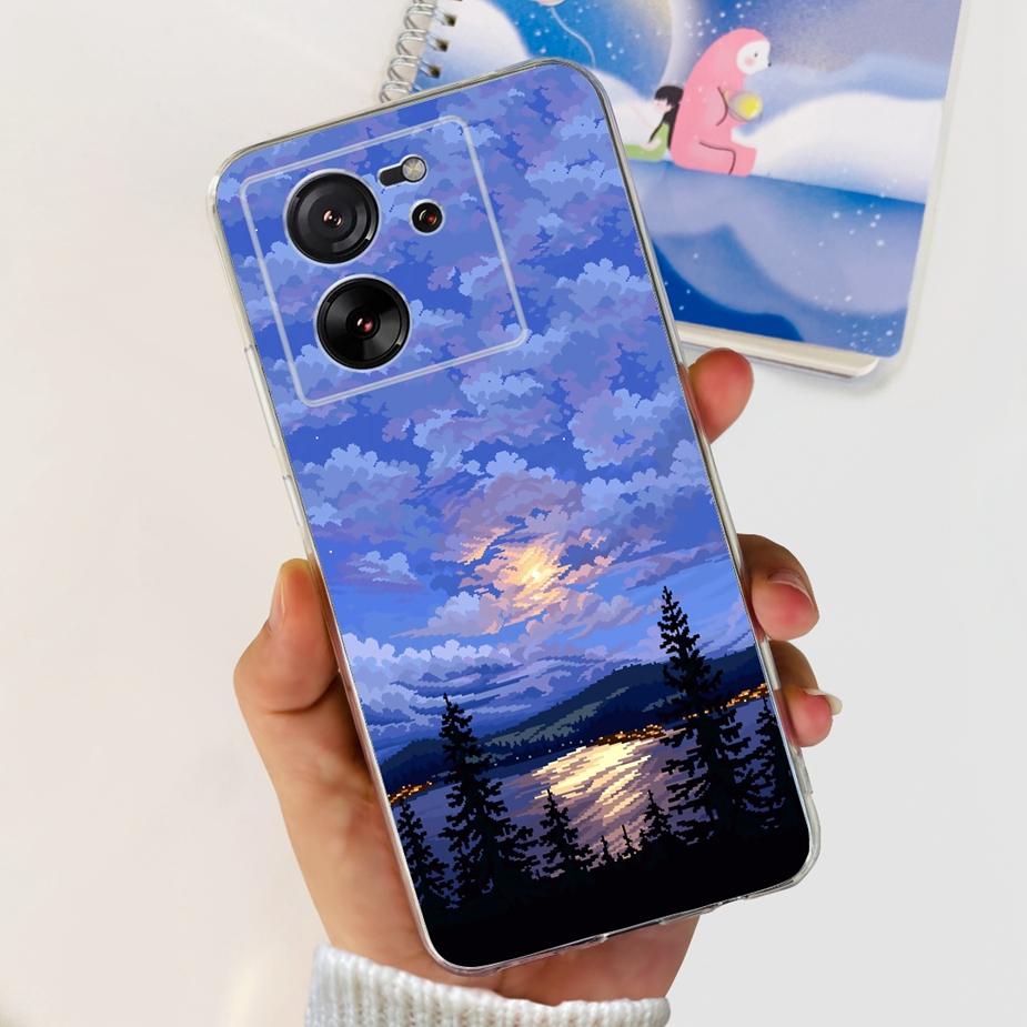 Чехол для Xiaomi 13T Pro Роскошная окрашенная задняя крышка Прозрачный силиконовый чехол для телефона Для Xiaomi Mi 13T Pro 13TPro Мягкие чехлы Сумки 6.67''