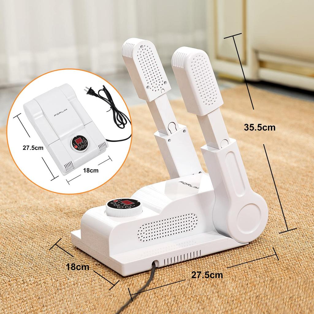 Сушилка для обуви FORLIM Сушилка для обуви Последняя регулировка температуры Высокая температура Низкая температура Обдув озоном Функция дезодорирования Функция резервирования Таймер