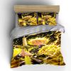 Yellow-haired character with sword. Bedding sets Duvet cover sets Duvet covers Pillowcases(1 * Duvet Cover 2 * Pillowcases without duvet insert)