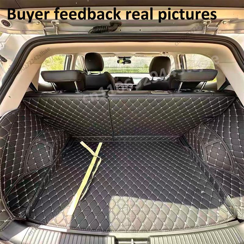 Car trunk mats for Tesla Model Y 2021 - 2024 waterproof cargo liner boot carpets Easy to clean Easy to clean Scratch-resistant