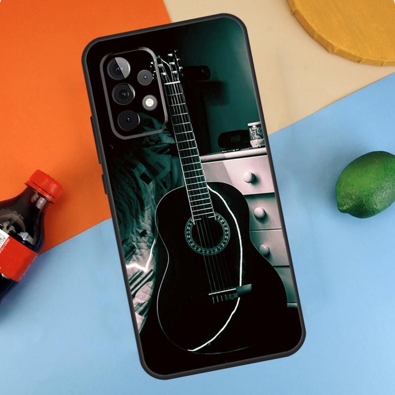 Музыкальный чехол для гитары для Samsung Galaxy A54 A34 A14 A51 A71 A13 A23 A33 A53 A73 A12 A22 A32 A52
