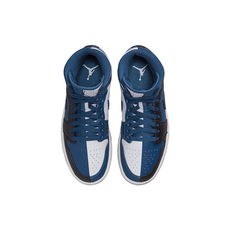 Air Jordan 1 Mid SE Split - Женские кроссовки French Blue Black White DR0501-401