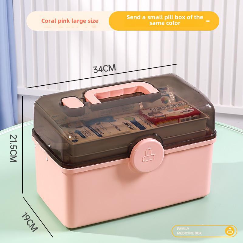 Набор многослойных коробок для хранения лекарств большой емкости